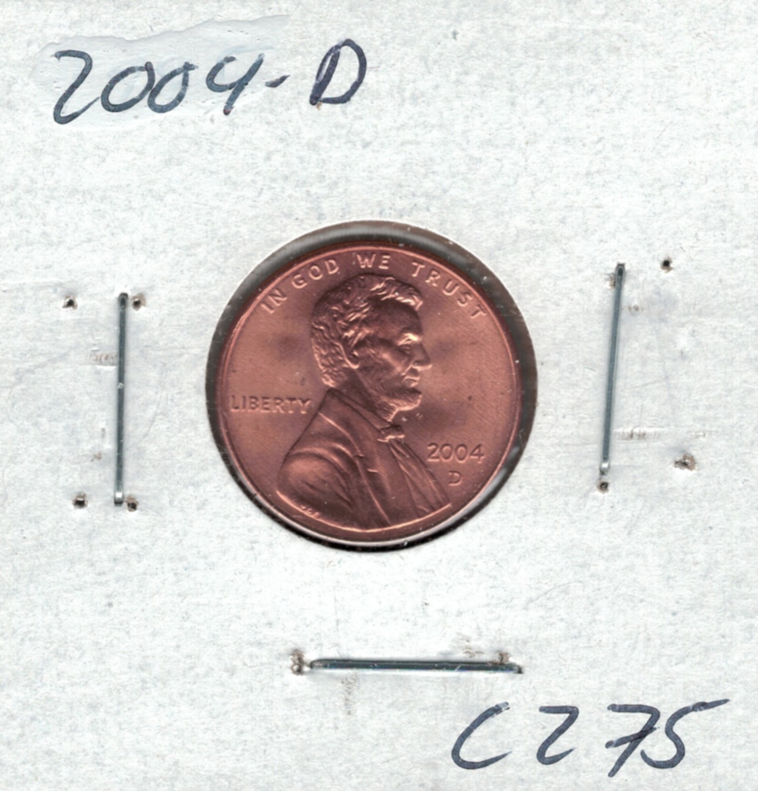 2004 D Lincoln Memorial Penny C275 !!!Free Shipping!!!