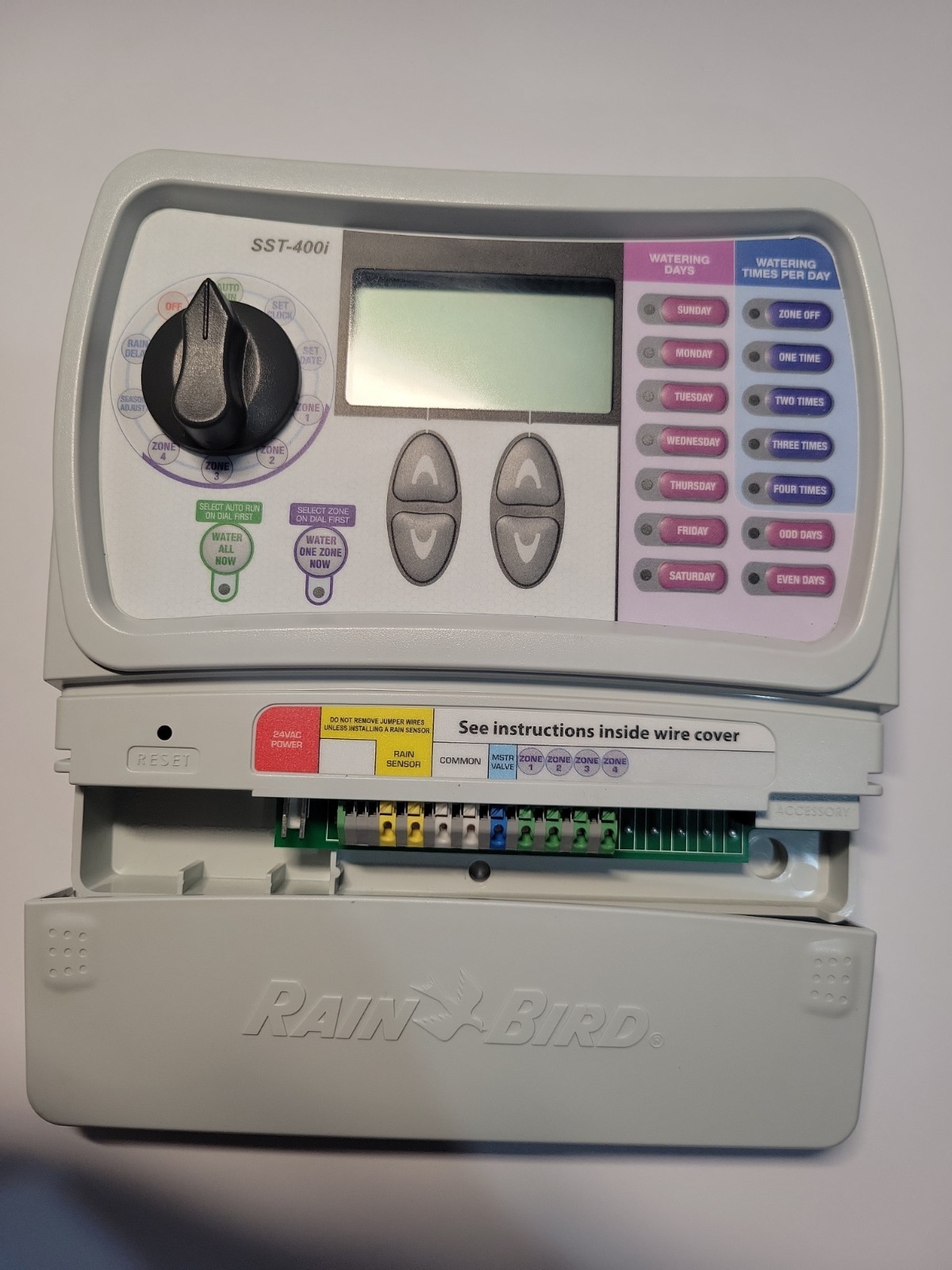 Rain Bird SST400I Sprinkler/Irrigation System Timer 4-Zone (NO POWER CORD) SST