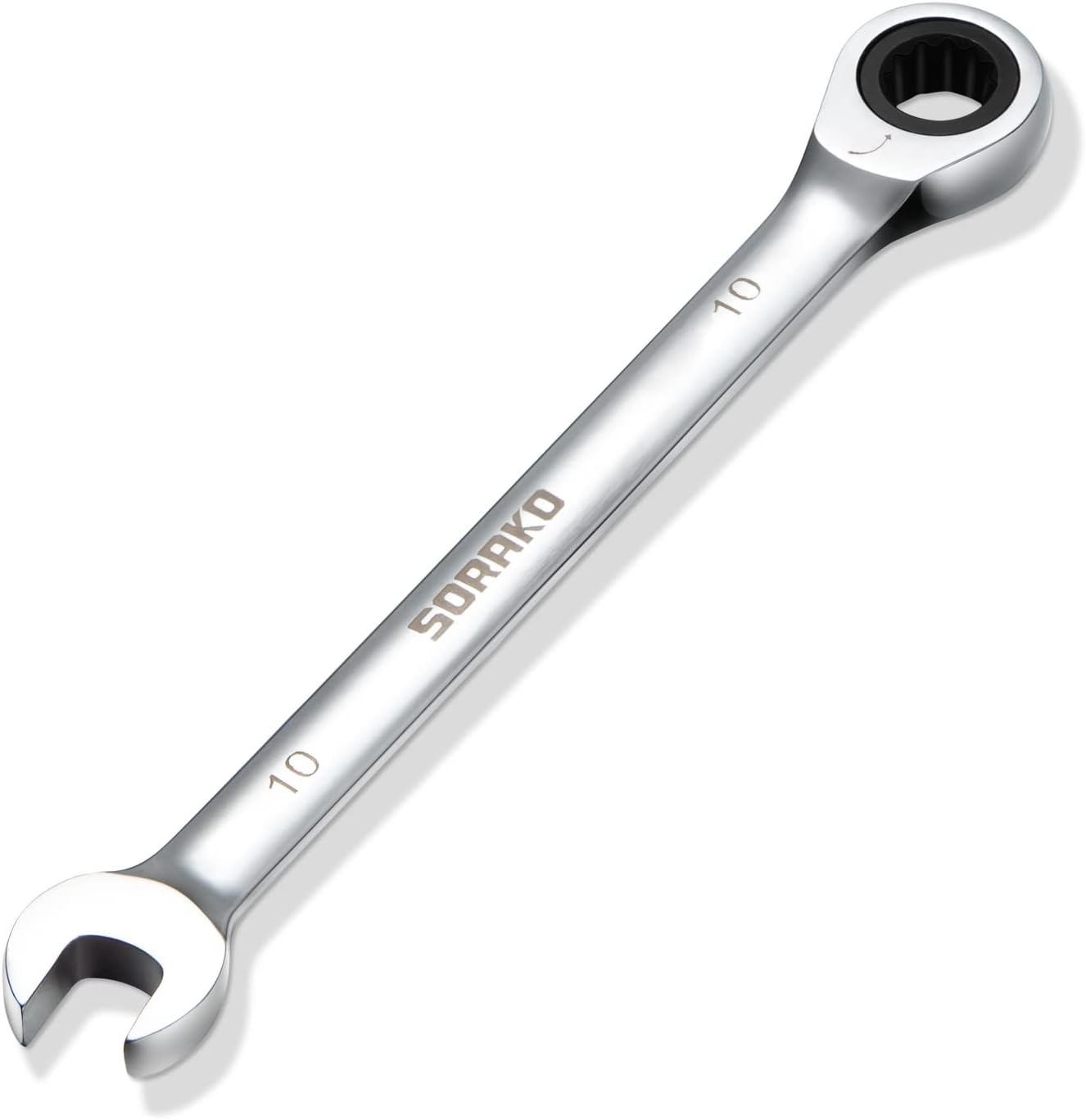 SORAKO Ratcheting Combination Wrench Industrial Grade Cr-V Steel Gear (A-10mm Me