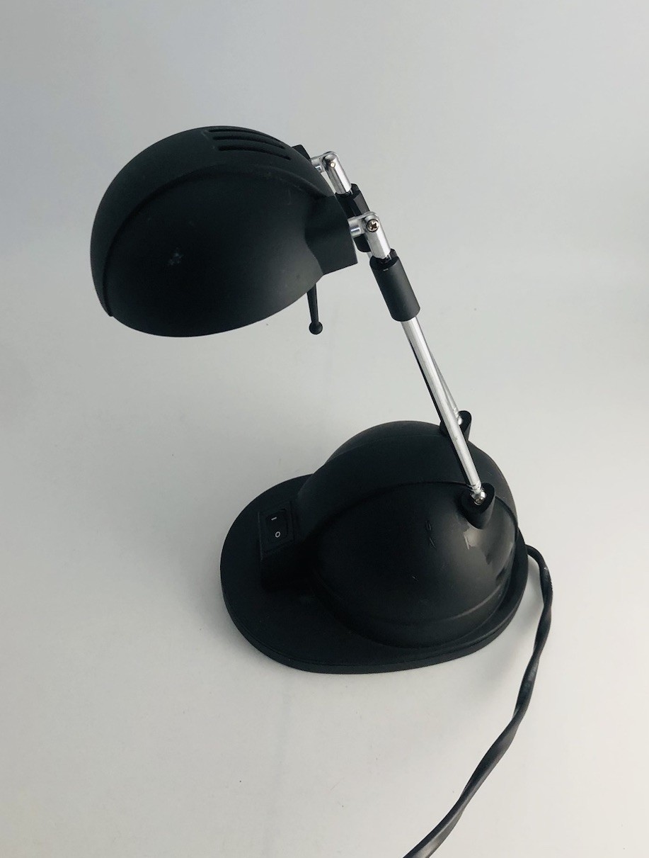 Ring Lighting Desk Lamp Halogen Telescopic - Black