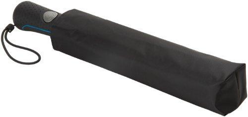 Totes Blue Line Golf Size Auto Open/Close Umbrella, Black