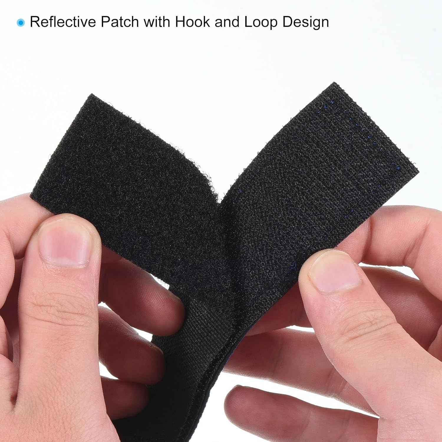 Reflective Patch 1X6, 2 Pcs Hook and Loop Fastener Safety Appliques for Night Sp