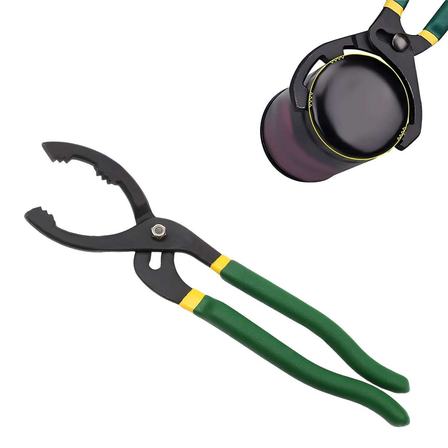 Adjustable Oil Filter Pliers, Automotive Oil Filter Removal Tools with Long H...