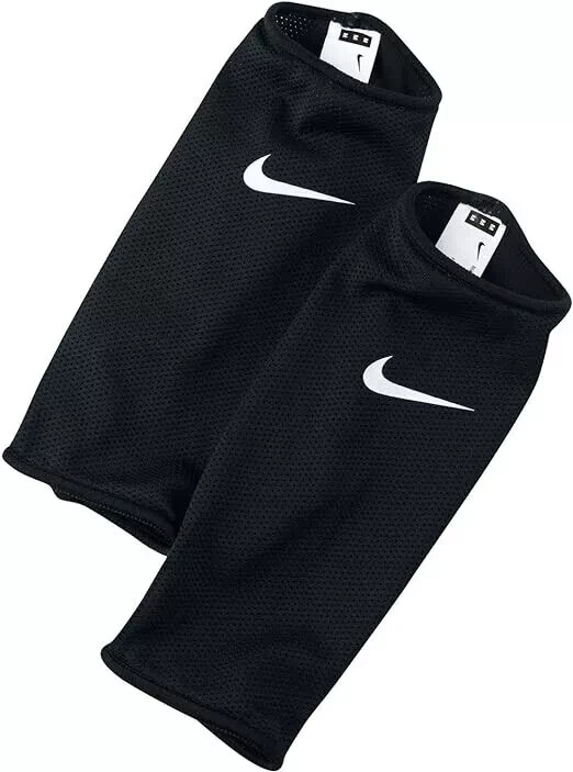 Nike Shin Guard Lock Sleeve BLACK Soccer/Football Pair (NEW)