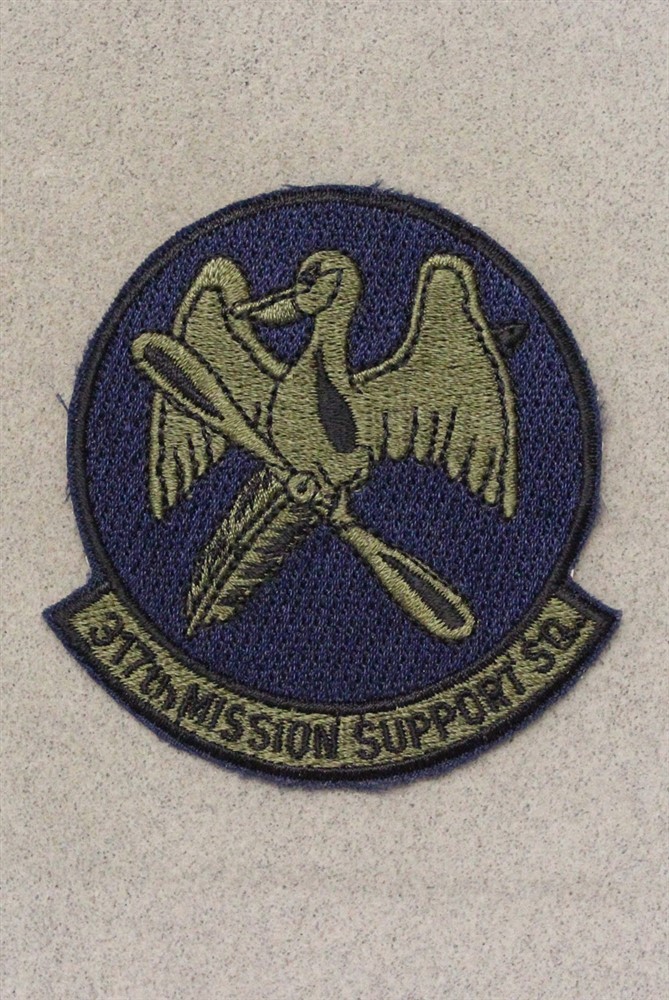USAF Air Force Patch 4323: 317th Mission Support Sqdn - subdued