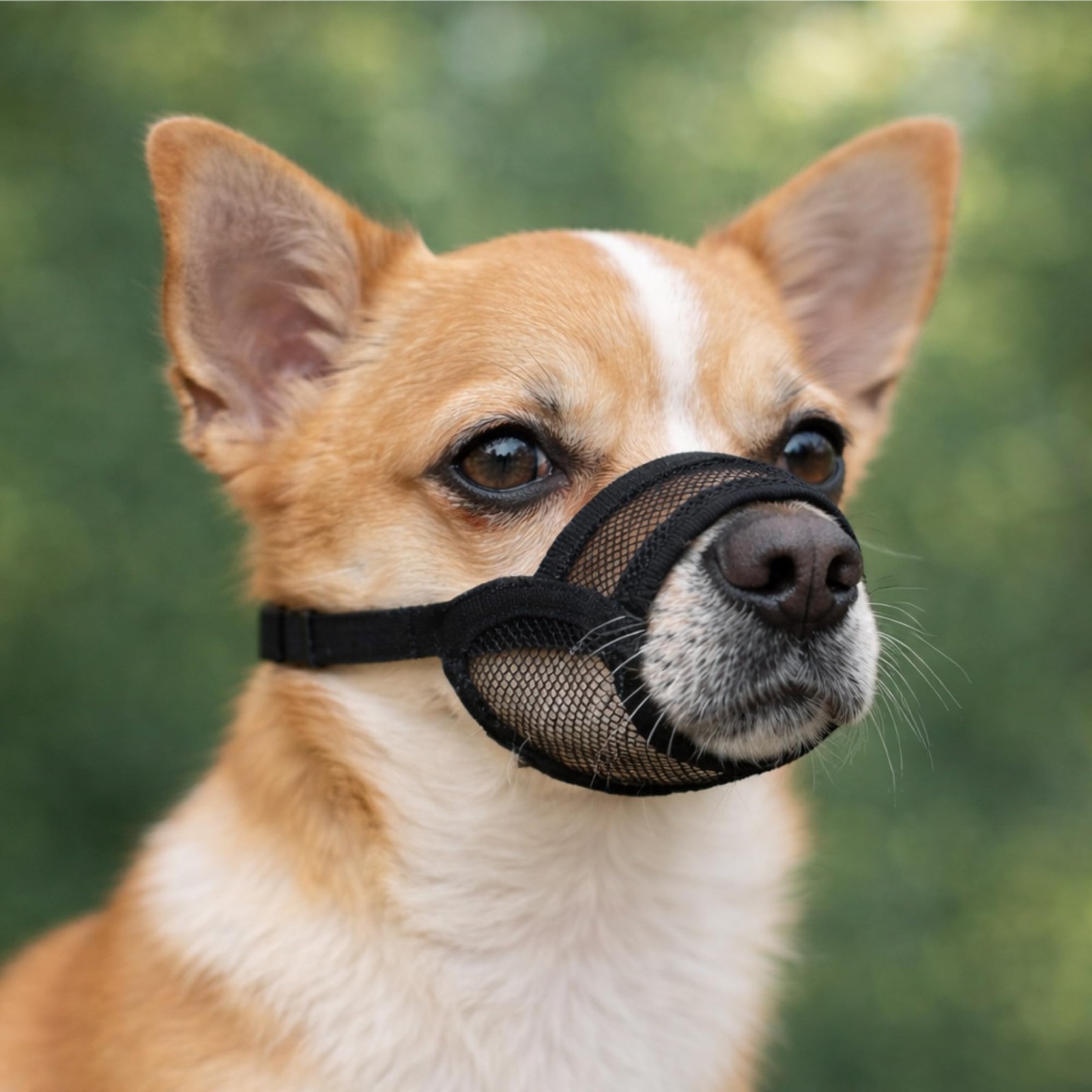 OHNSO Dog Muzzle Medium Sized Dogs - Soft ( 6.3” - 7.9” ), Black