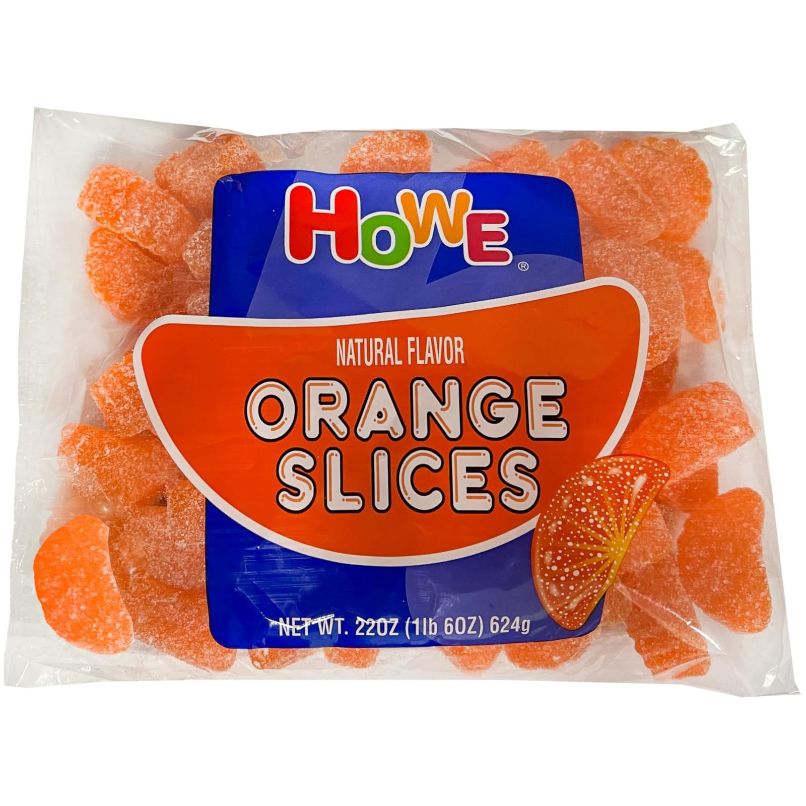 Howe Traditional Nostalgic Candies, Vintage Flavors, Sweet Chewy Orange Slices