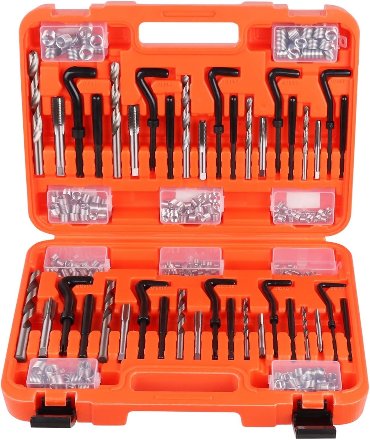 300piece Helicoil Thread Repair Kit Metric & Sae Hss Drill Helicoil Repair Kit M