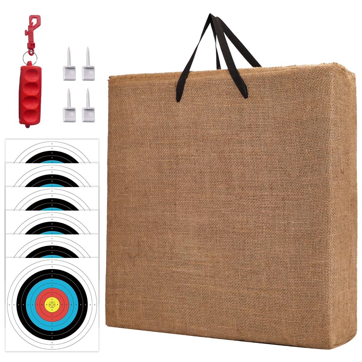 20'' Straw Target - Archery Bow & Arrow Target for Backyard on Recurve &Tradi...