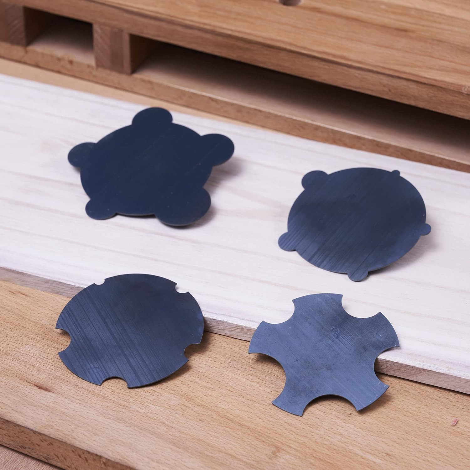 Pack of 4 Cabinet Scraper Card Set (4, 2Concave+2Convex)