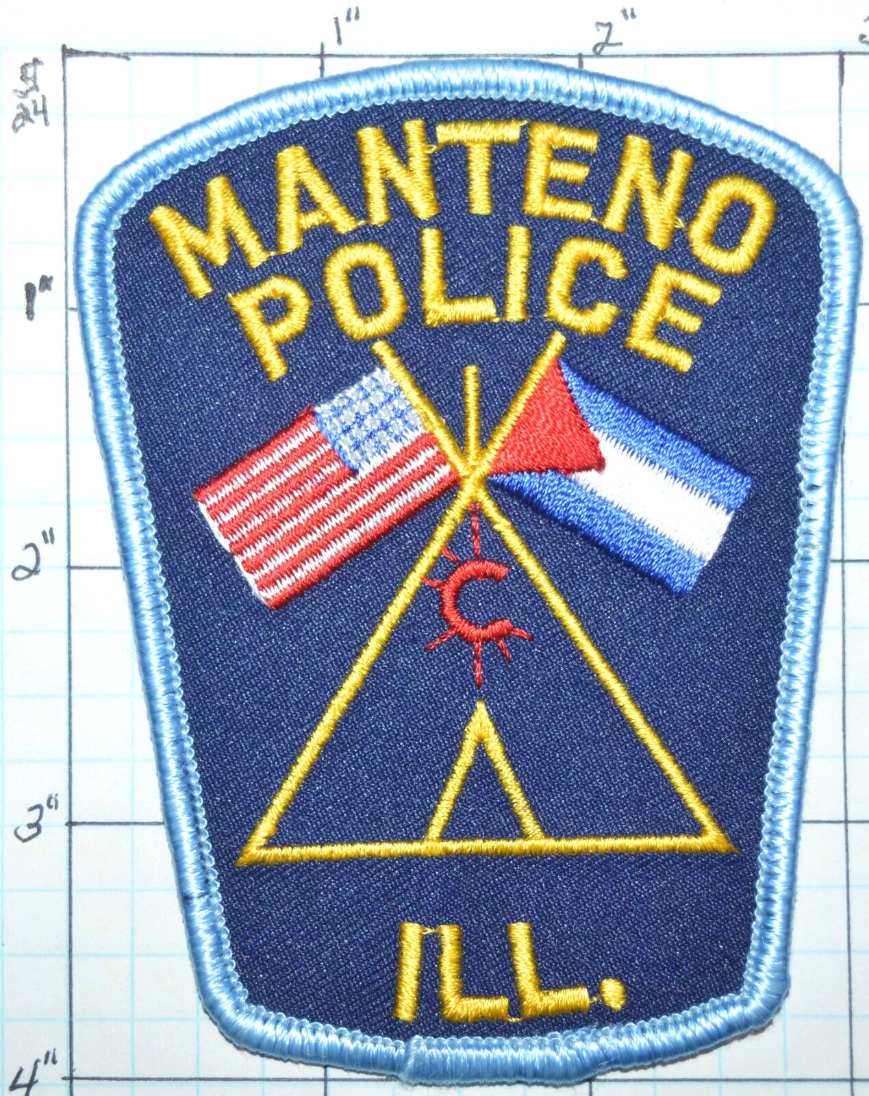 ILLINOIS, MONTENO POLICE DEPT PATCH