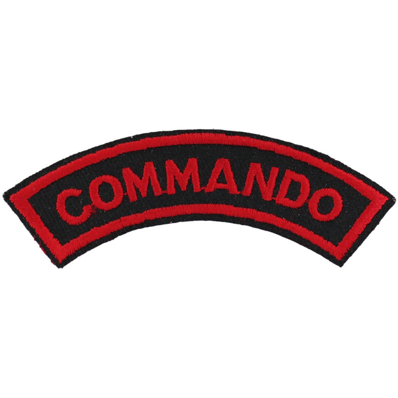 Commando Tab ( Black / Red ) ( 3" Wide x 3/4" High ) P230