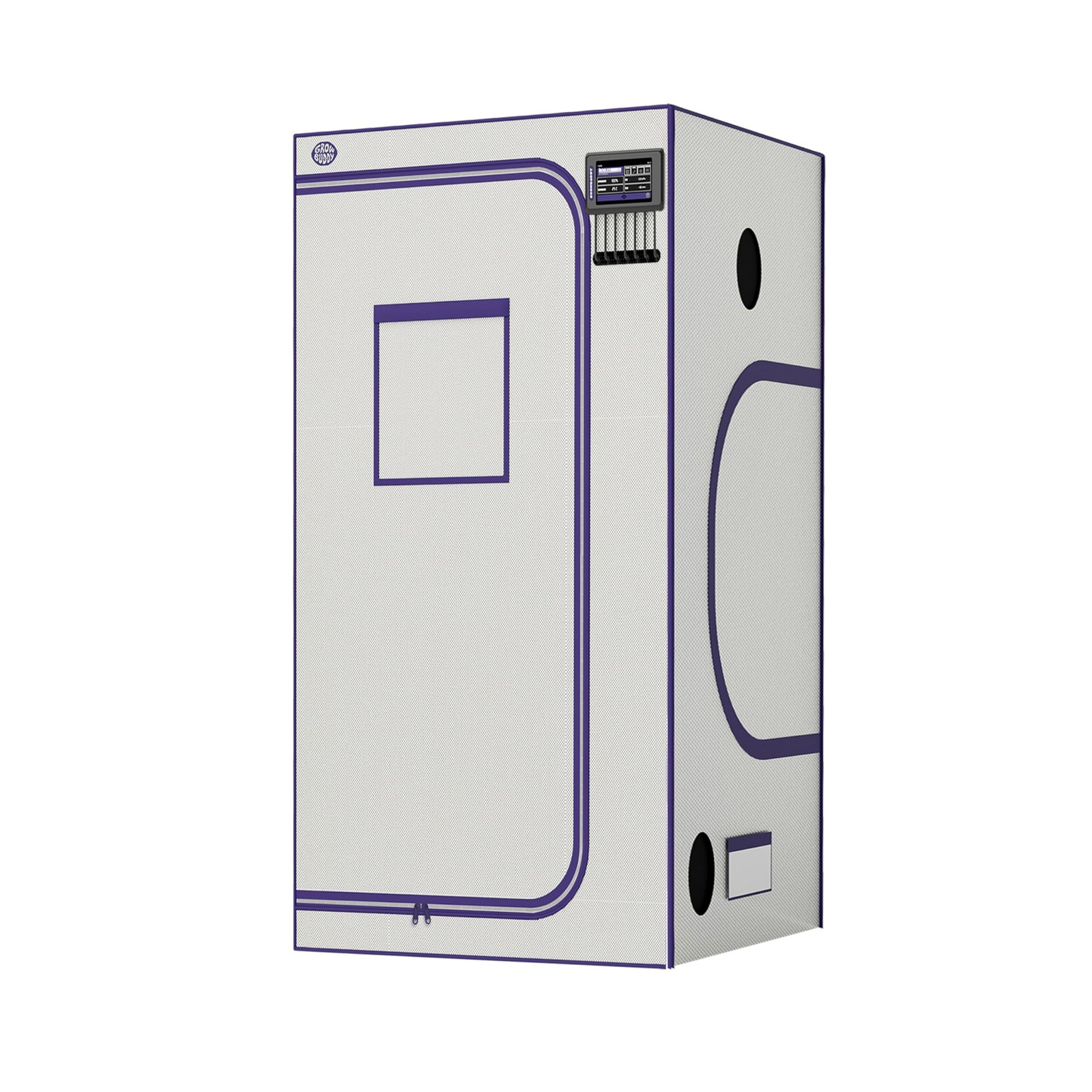 Grow Tent, White 24“X24 X48 High Reflective Mylar Canvas with Observation Win...