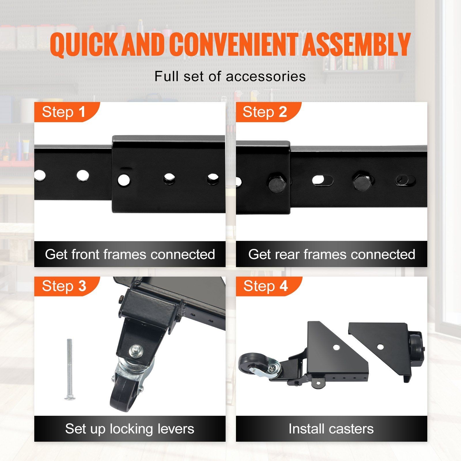 Universal Tool Mounting Base 500lb Strong Stable Rolling Design