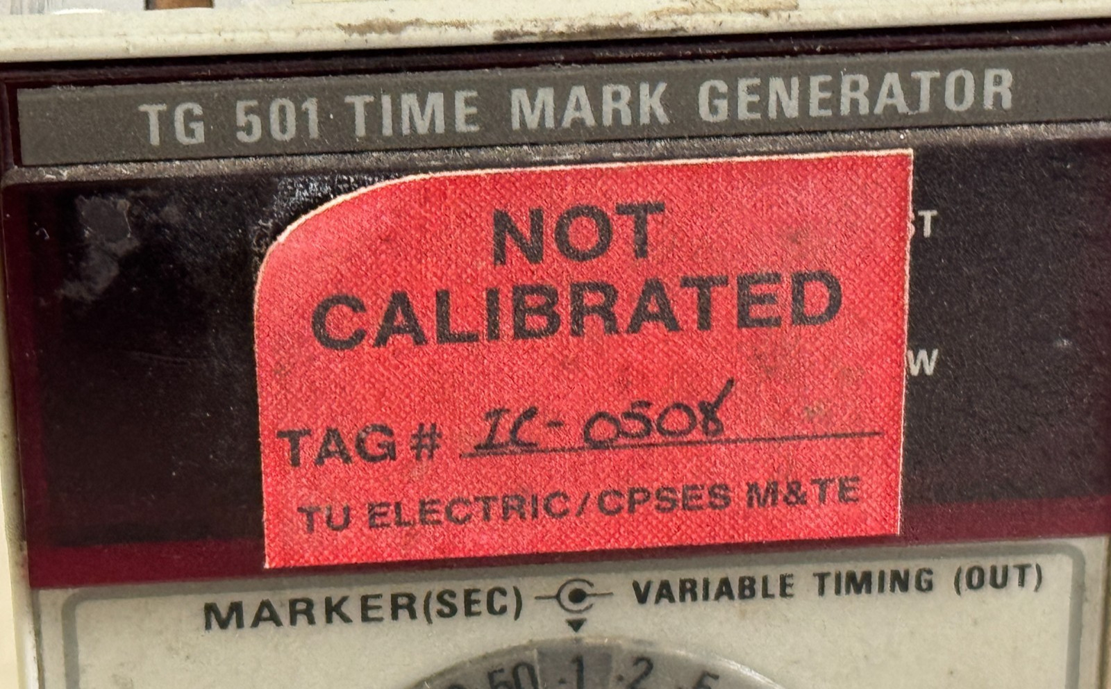 USED Tektronix TG501 Time Mark Generator