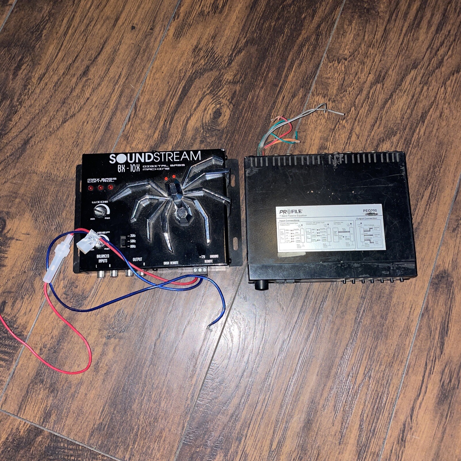 Profile Peq200 equalizer car audio Untested With Sound stream Amp
