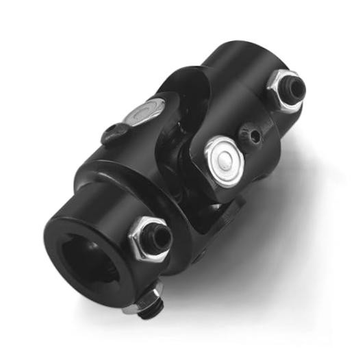 3/4-36 Spline X 3/4" DD Steering Universal Joint Single U Joint Shaft Black