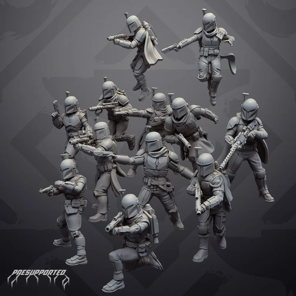 Mandalorian Warriors - Star Wars Legion - Unit Expansion (Proxy Models)