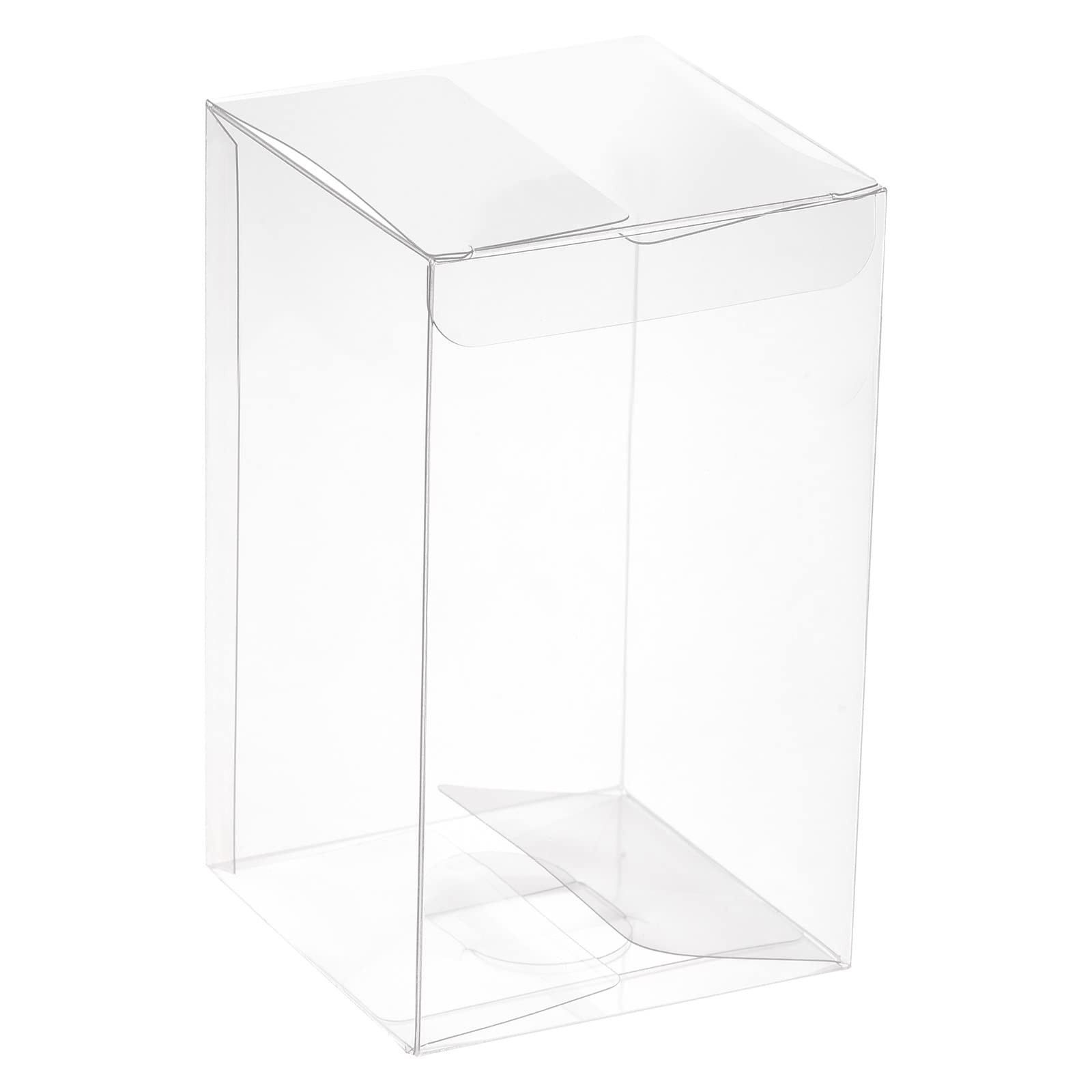 20 Pack Clear Plastic Retail Boxes 2.8x2.8x4.7 Inch 70x70x120mm Gift Wrapping
