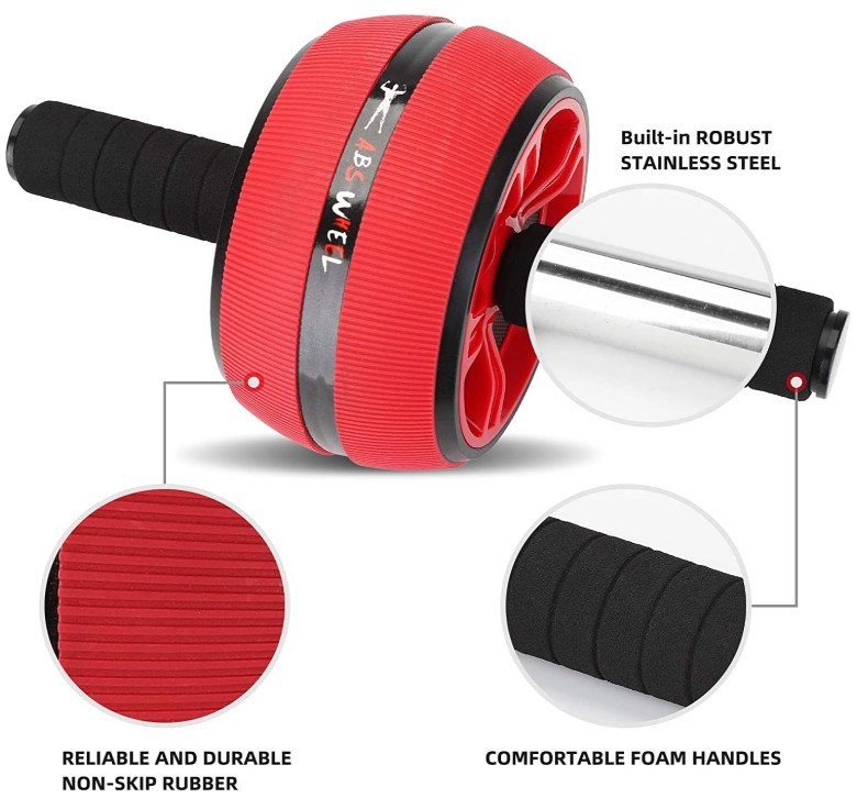 Rodillo De Ejercicio Para Abdominales Y Brazos, Rueda Abdominal NEW