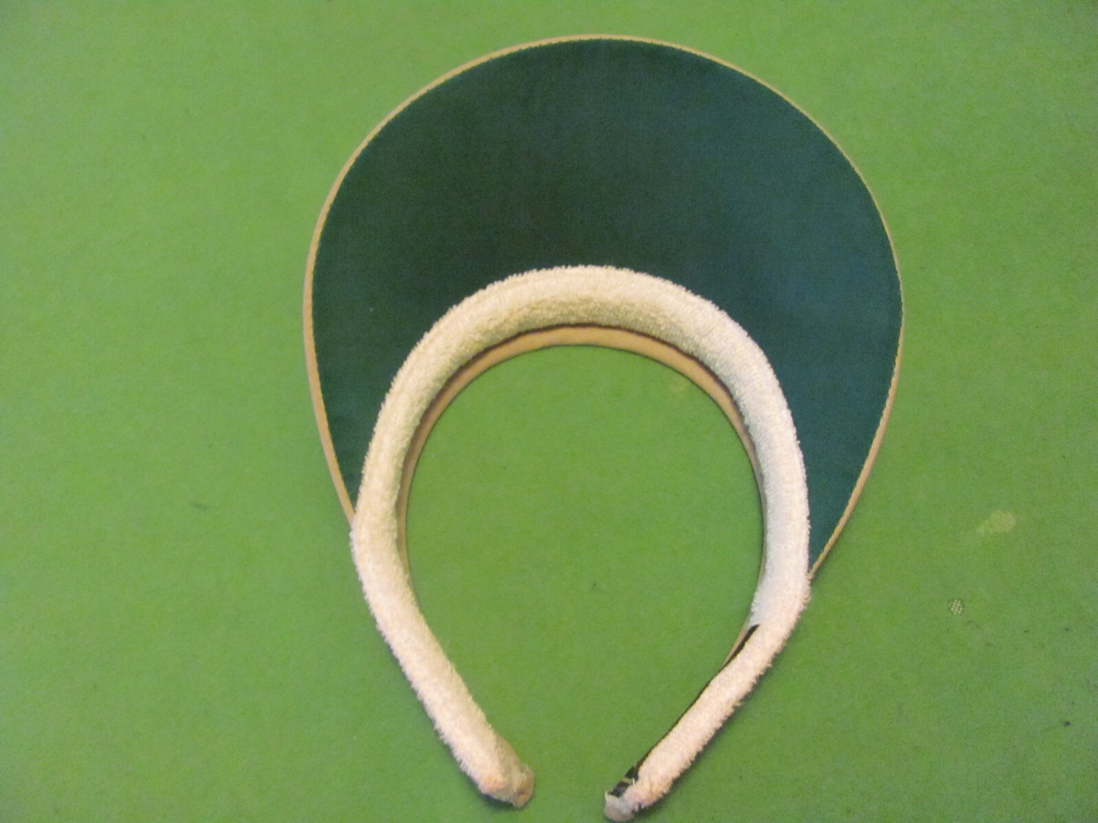 Vintage DUCKSTER - Dakota DUNES Visor Beige Tan Golf Hat/Cap. Made in USA.