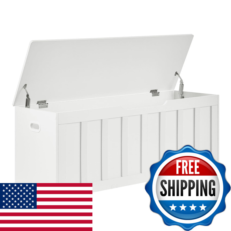 Vankiley 47.2 Storage Chest Extra Largestorage Trunk 2 Safety Hingeswooden