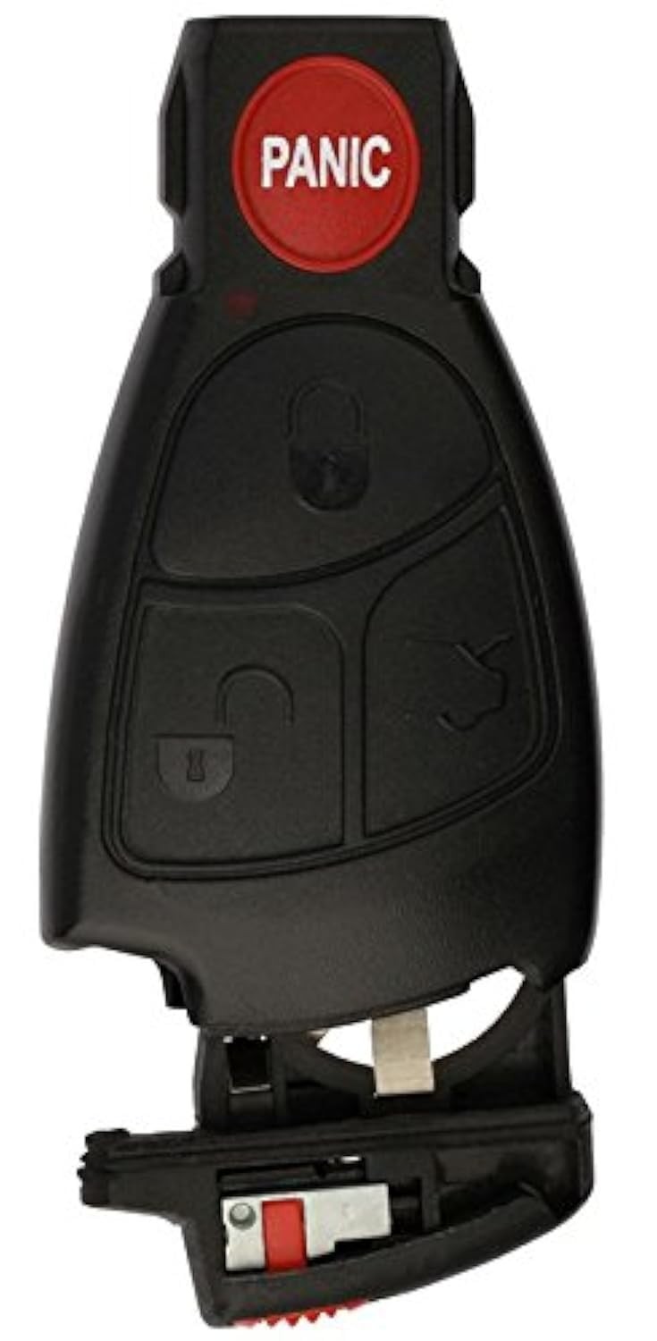 KeylessOption Keyless Entry Car Remote Key Fob Shell Button Pad Battery Clip...