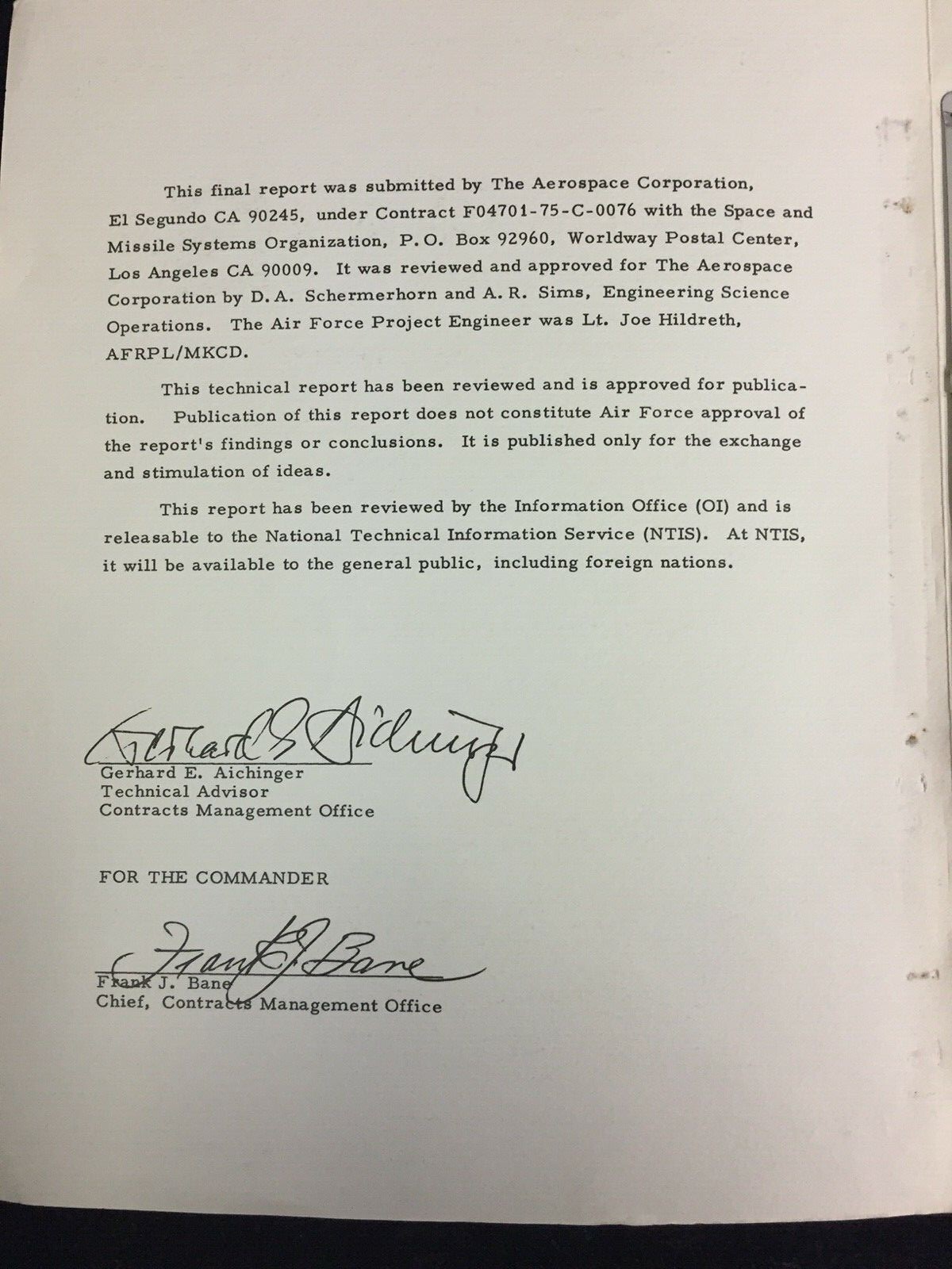 1976 GENERALIZED TRAJECTORY SIMULATION VOLUME IV: NUMERICAL OPERATORS, FOR USAF