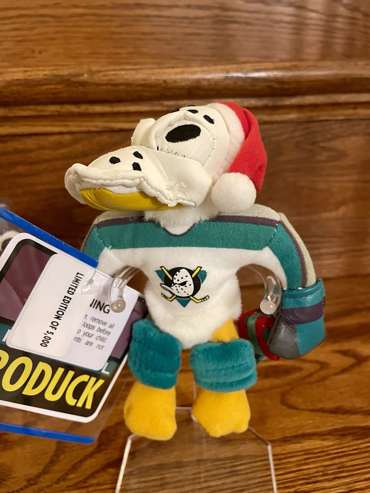 set of 2 Anaheim Mighty Ducks Disney Original Produck Bean w Tags READ WEAR