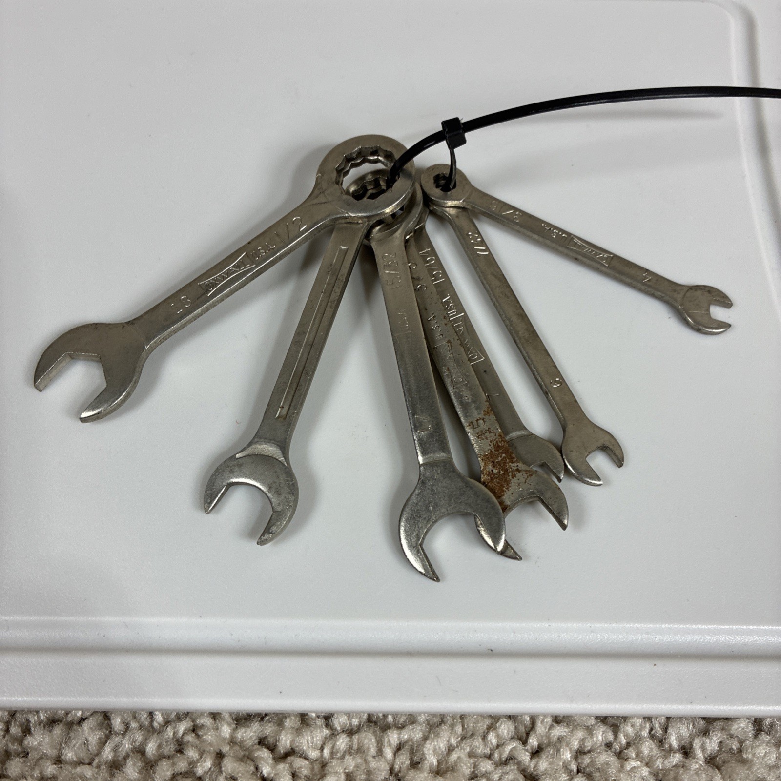 Vintage OXWALL Home & Auto Wrench Set 7 Pc. SAE Standard Made in USA