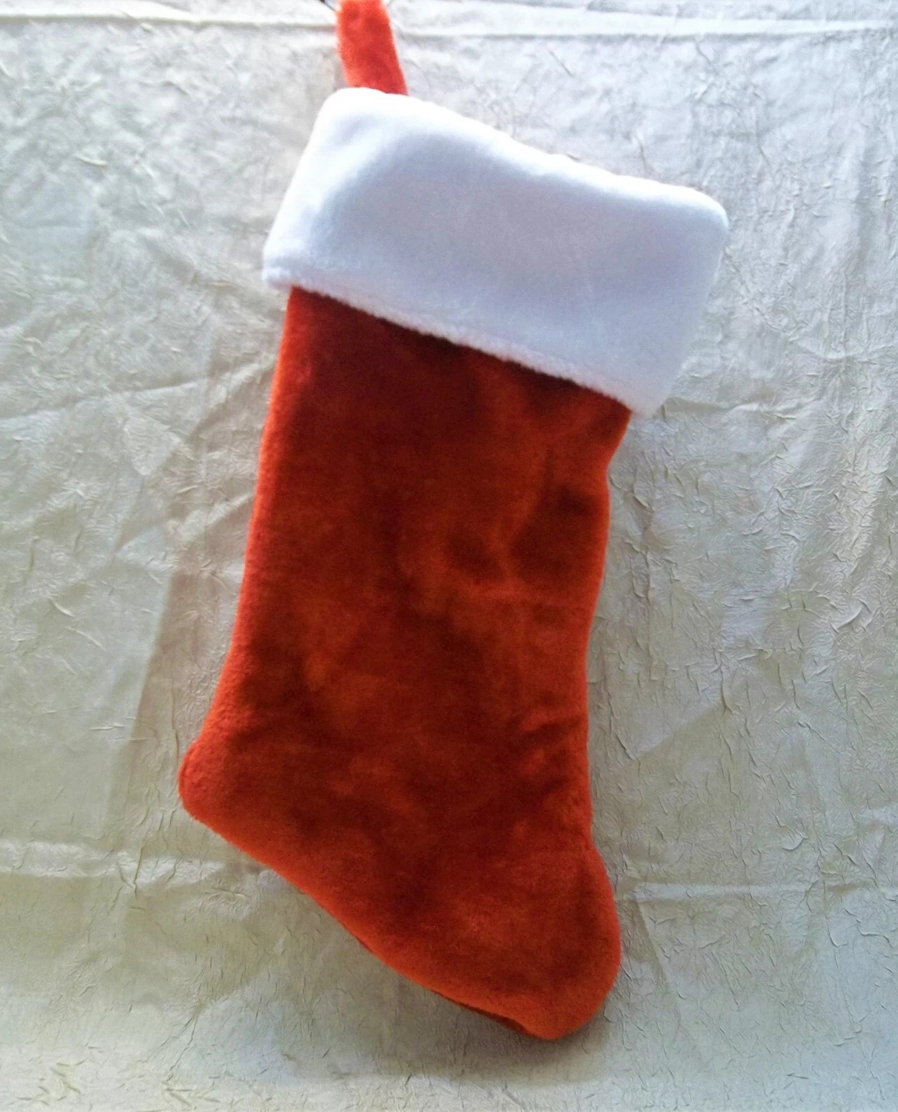 Large Red Christmas Holiday Stocking 11 x 20