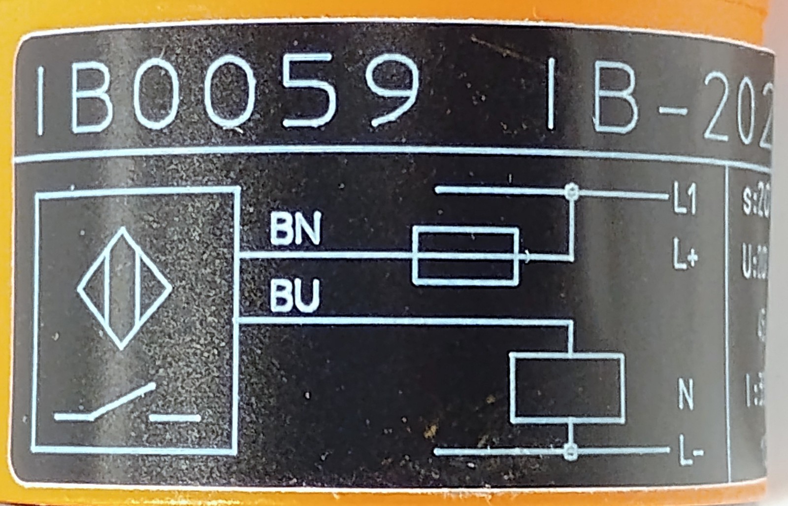 Efector IB-2020-ABOA IB0059 20-250 V AC/DC Inductive Proximity Sensor