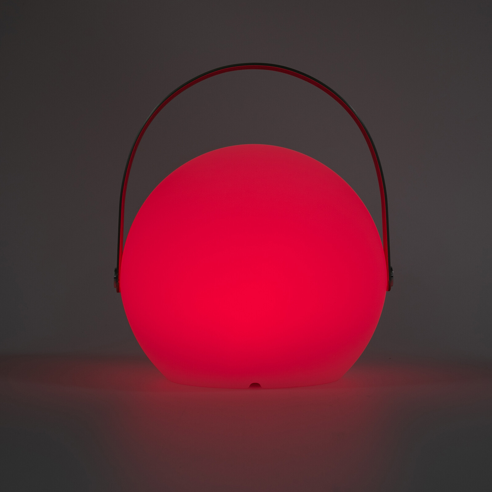 LED Table Lamp Sphere Dimmable w/ Handle Remote Control USB Battery Powered
