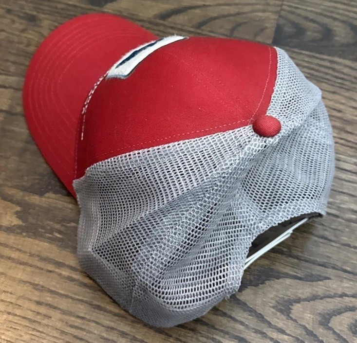 Simms Fishing Trout Trucker Cap Red -Black Underbrim - RARE Holiday Classic!