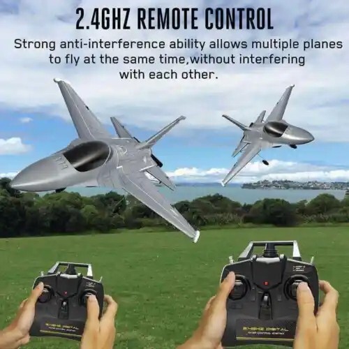 US VOLANTEX F16 Fighter 2.4GHz 4CH RC Plane Aircraft 6Axis Gyro RTF Stunt Glider