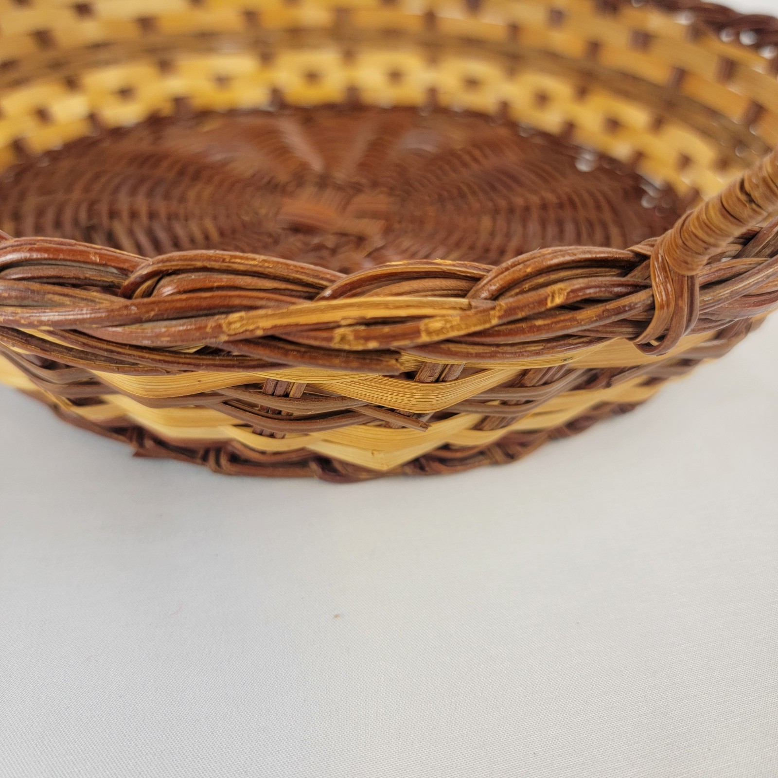 Woven Wicker 11" Multi-Purpose. Baskets Set of 2