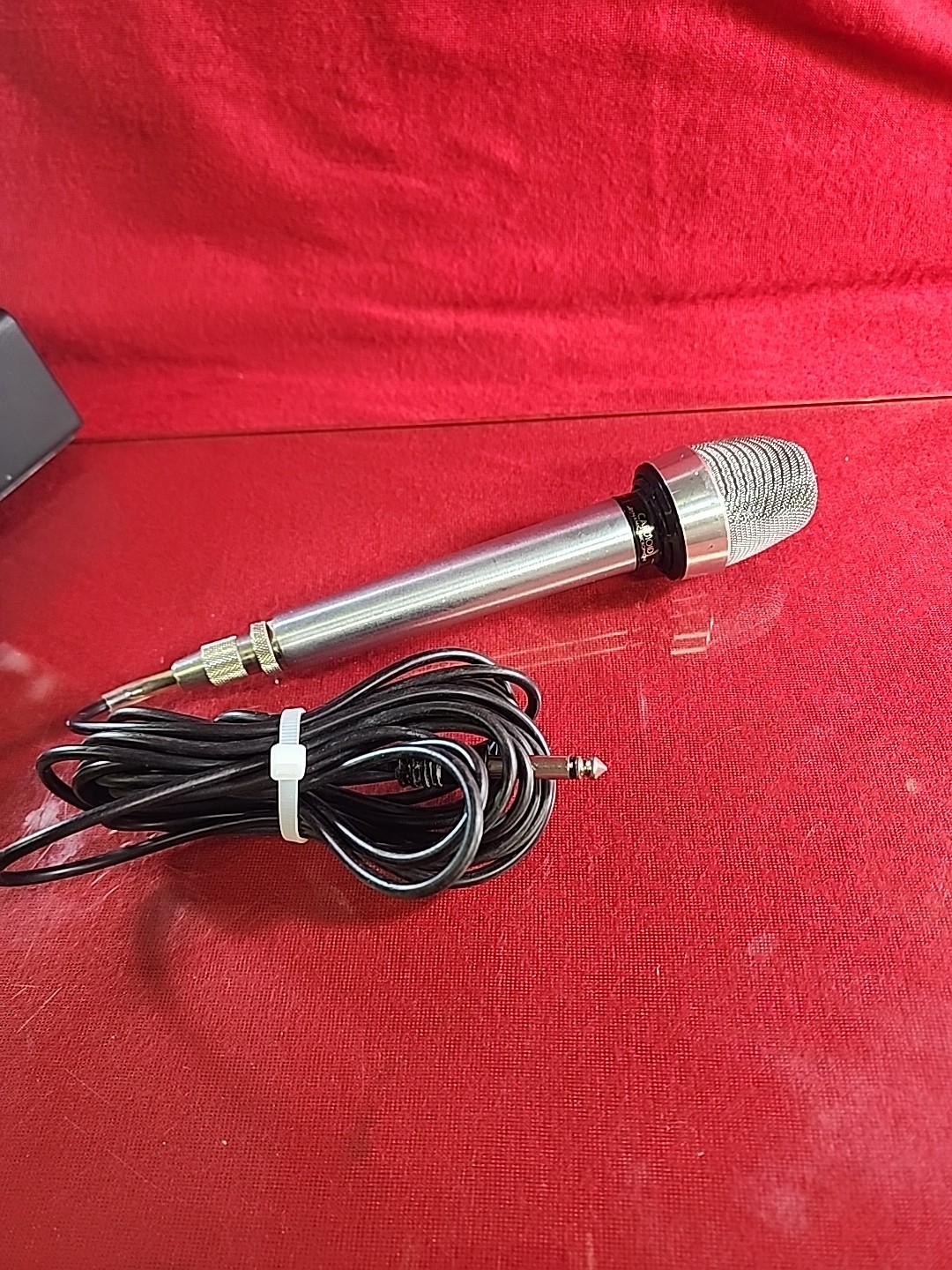 Vintage Realistic cardioid dynamic microphone IMP 6000/50K Dual + cable