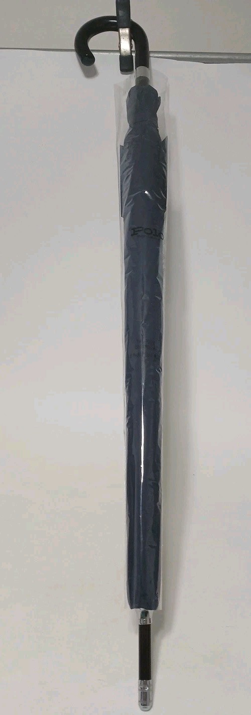 NEW POLO Ralph Lauren PONY POLO  Walking Stick Automatic Umbrella  Navy Blue