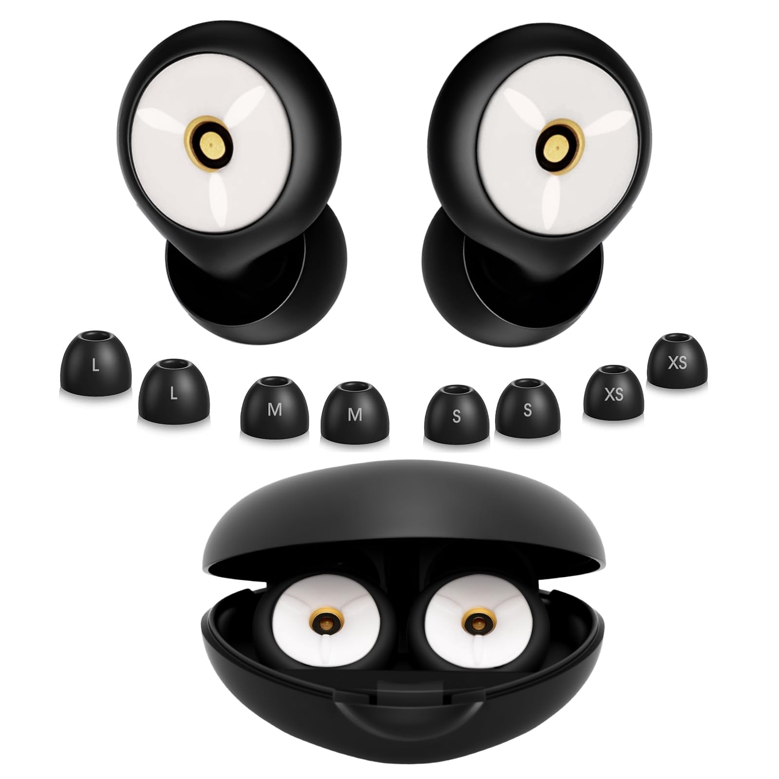 Noise Cancelling Ear Plugs for Sleeping, Travel & Work - 50dB Reusable Silico...