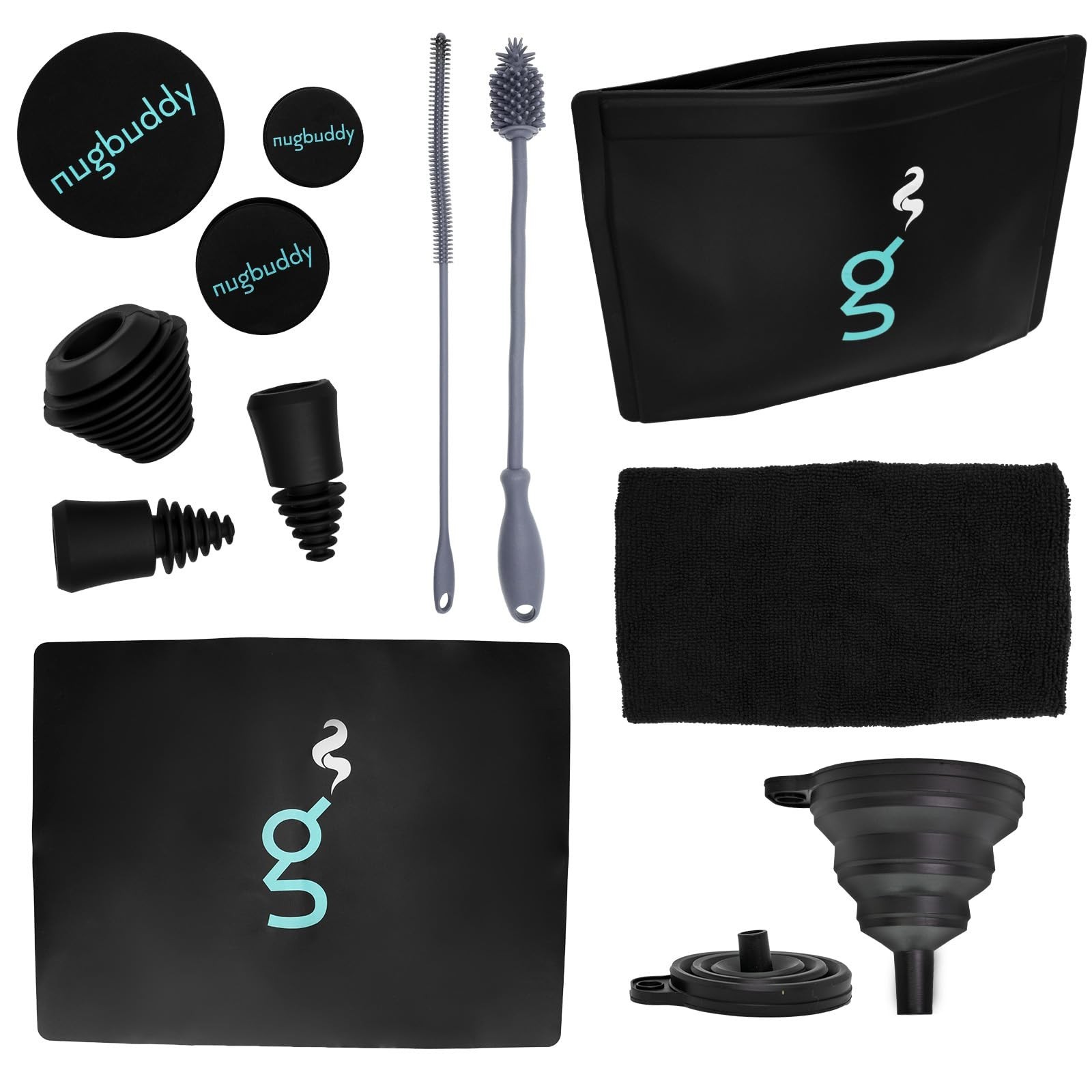 Glass Cleaning Kit - Reusable Silicone Accessories - Complete Kit to Clean yo...