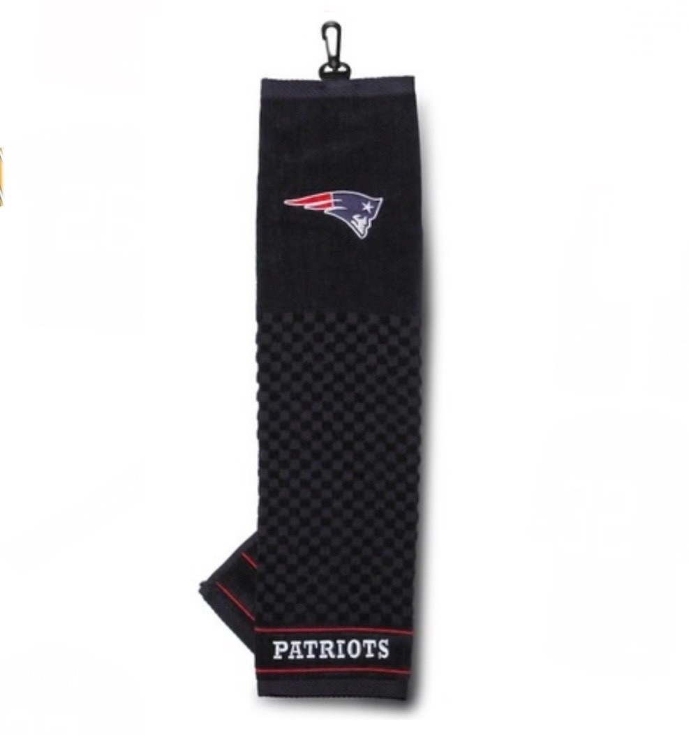 New England Patriots Golf Towel - Team Golf  - Embroidered Club Bag Wood