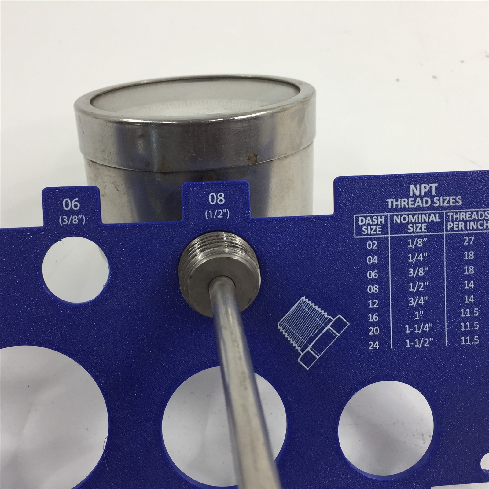 Weksler Thermometer 0-200F 24" Stem 1/2" Thread