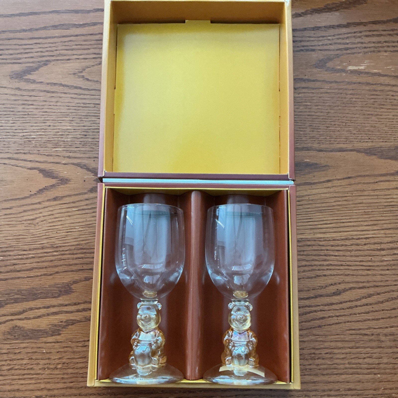 Walt Disney Company Winnie the Pooh Pair Glass Set Made in Japan