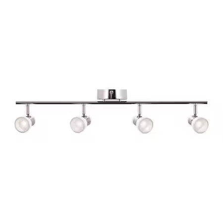Afx Ggef0618l30d1pc Gage 4 Light Led Fixed Rail, Chrome