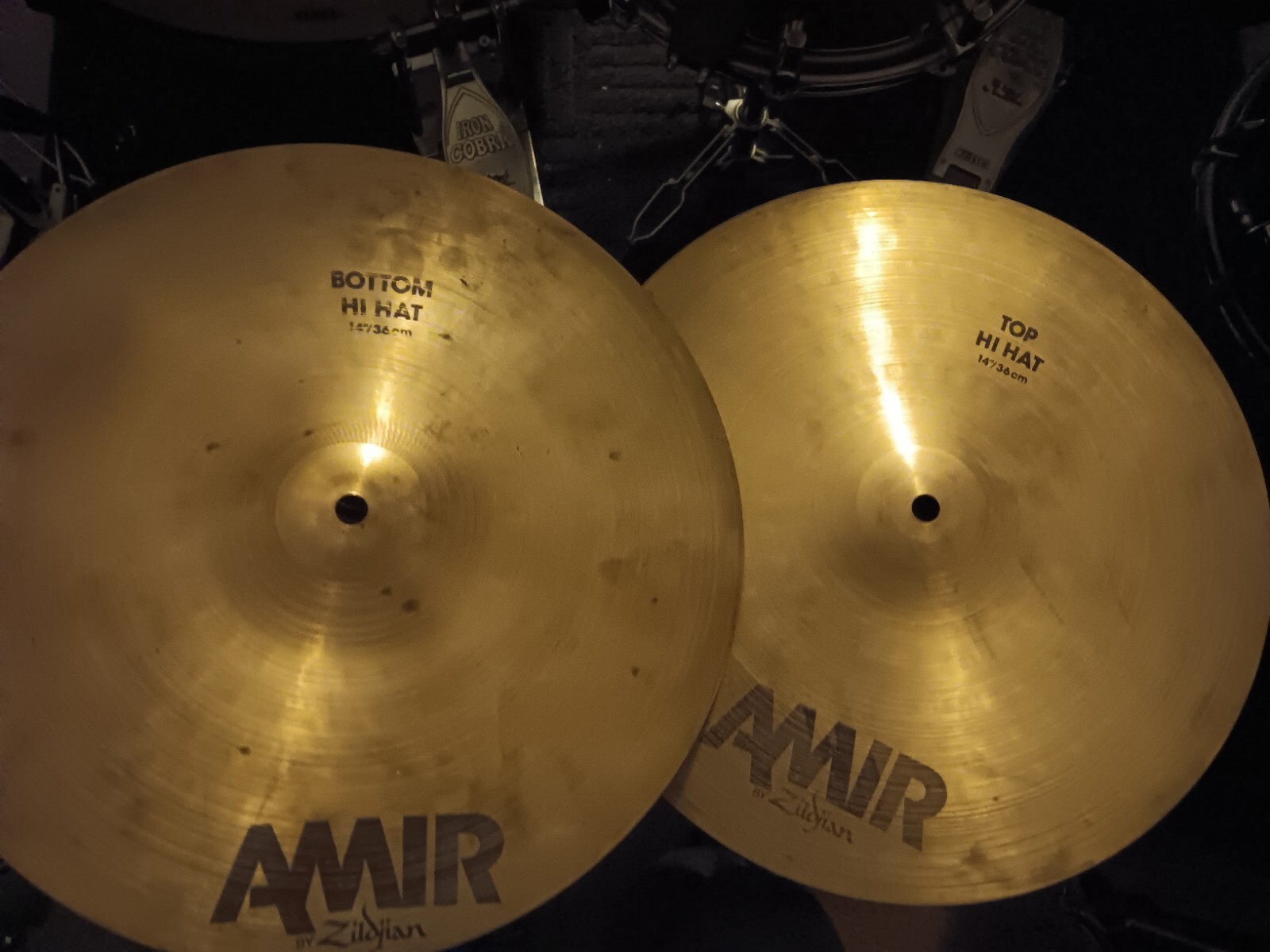 Zildjian Hi-Hat Cymbals Set(Top & Bottom)AMIR-Original 80's Style-Super Rare!