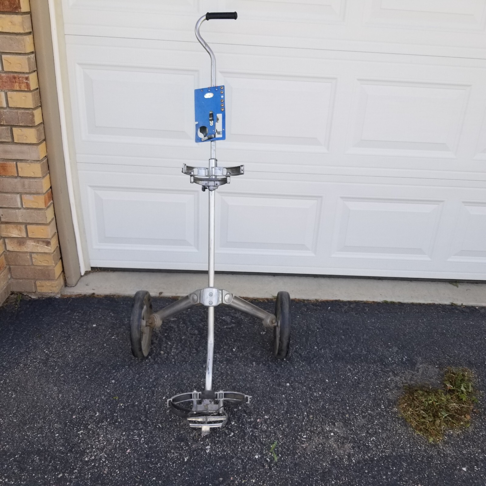 RARE Vintage Antique Bag Boy Play Day Golf Bag Caddy Push Pull Cart