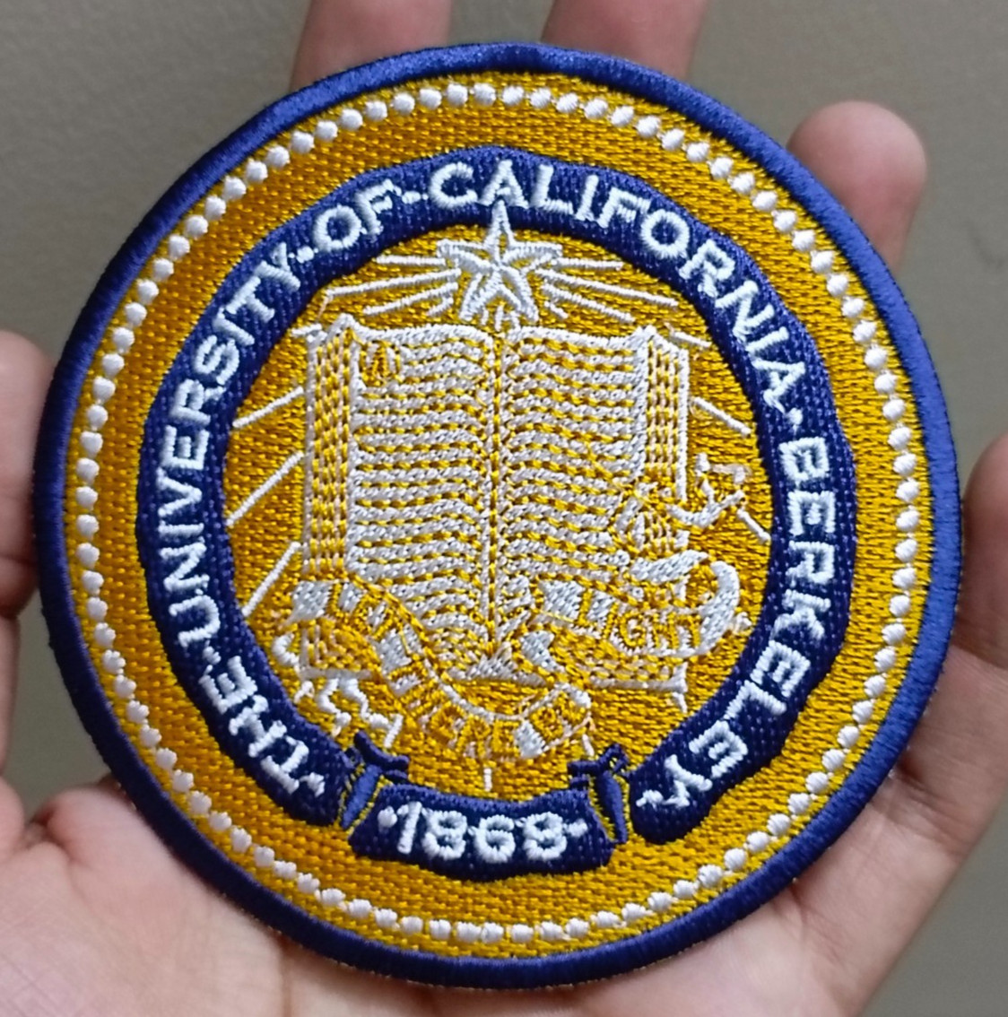 University Of California Berkeley Logo Iron On Patch-Sew Patch-Embroidered Patch