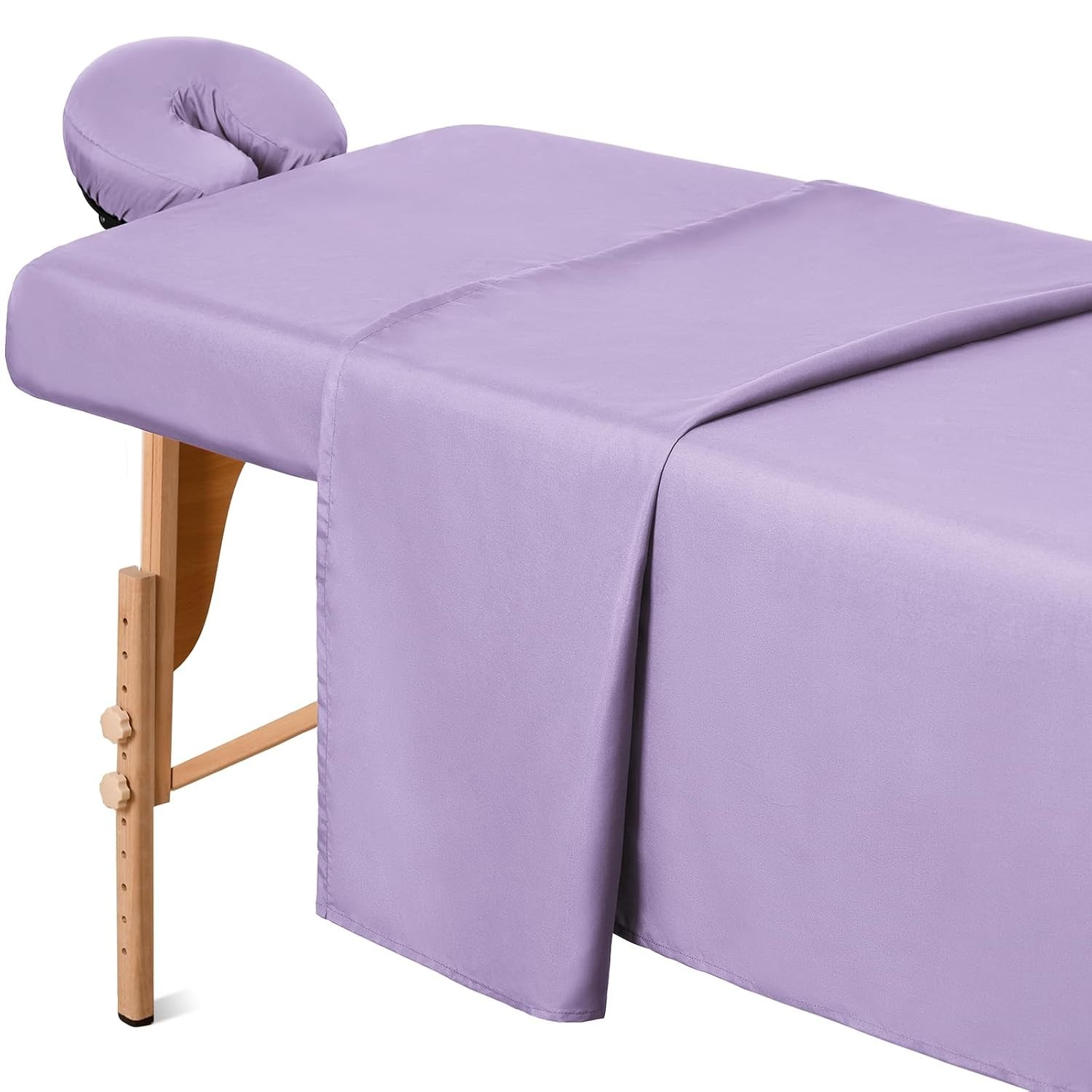 3-Piece Professional Massage Table Sheets Set - Soft Microfiber, Lavender