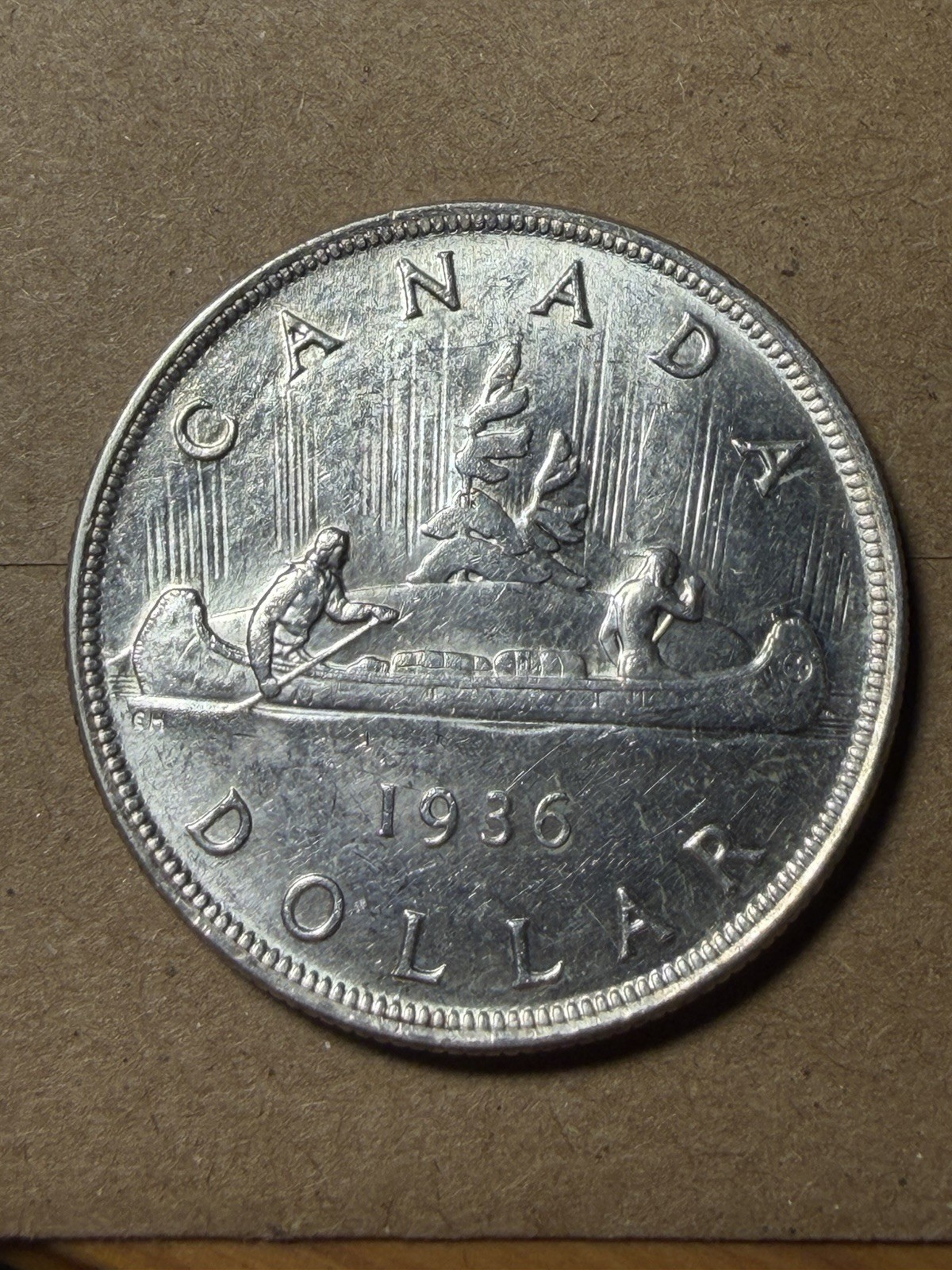 1936 Canadian Silver Dollar - As Shown! (#2456)