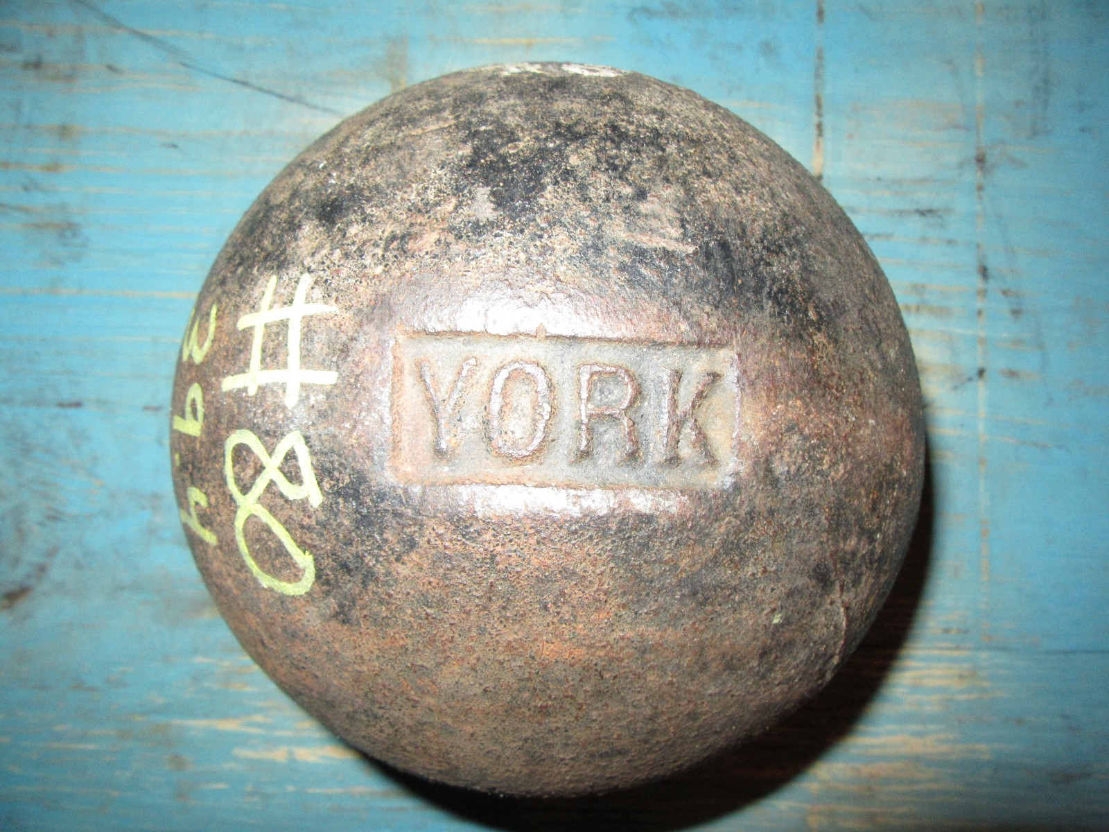 YORK Globe Half 80 Pound Glob Grip YORK Side